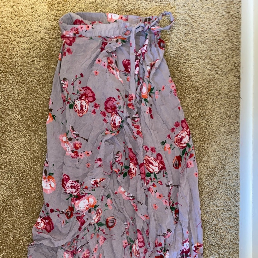 Midi wrap skirt